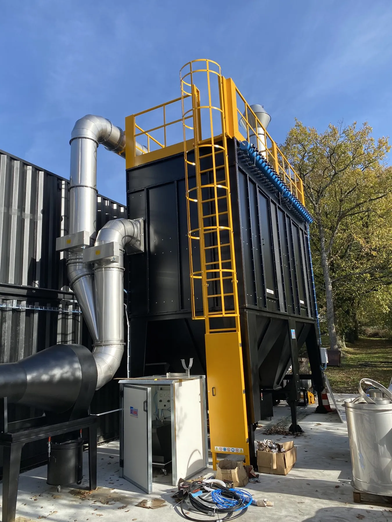 Fire smoke extraction installation, project photo 2
