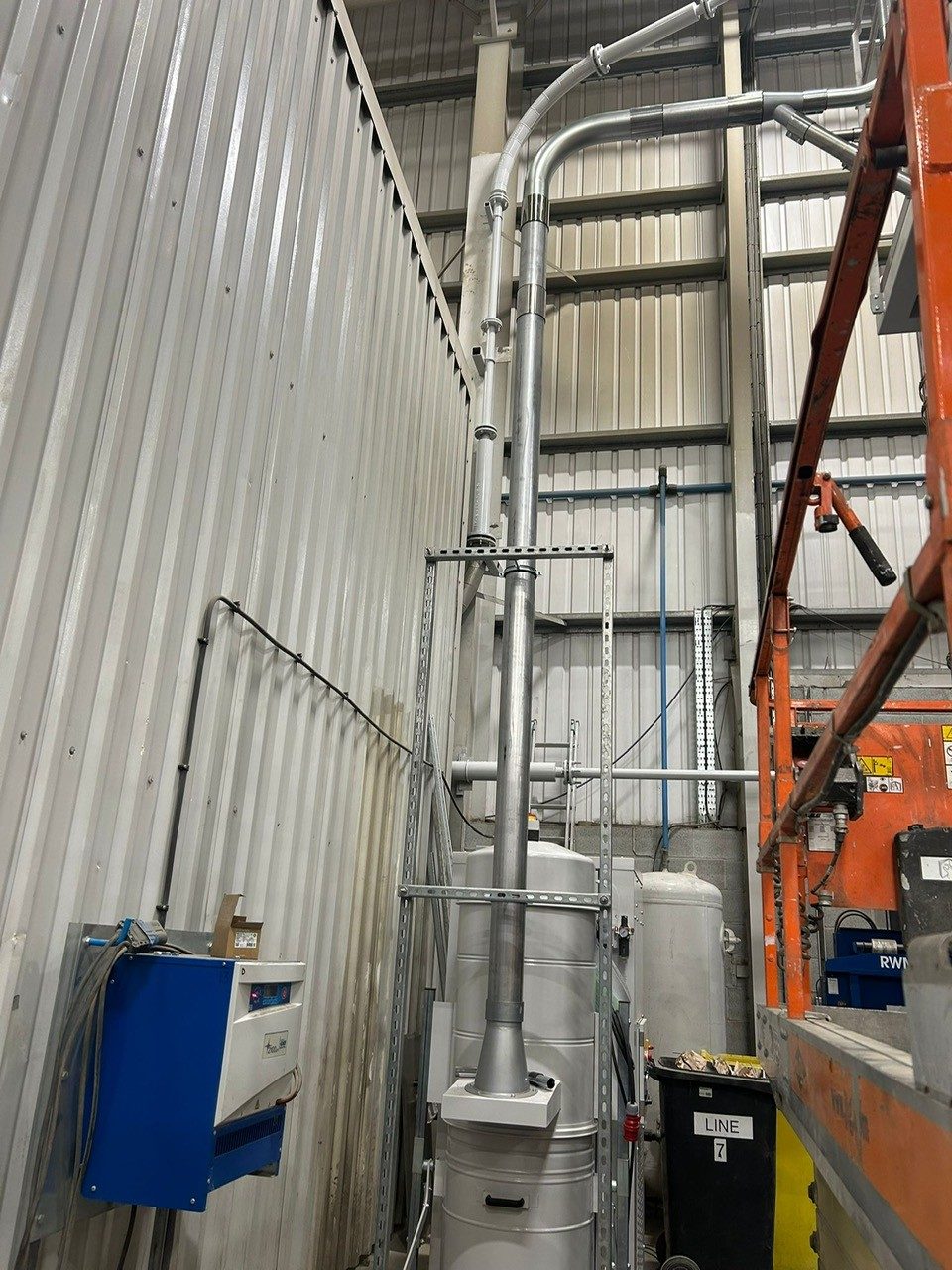 Powder mixing dust extraction for cement-based products, project photo 2