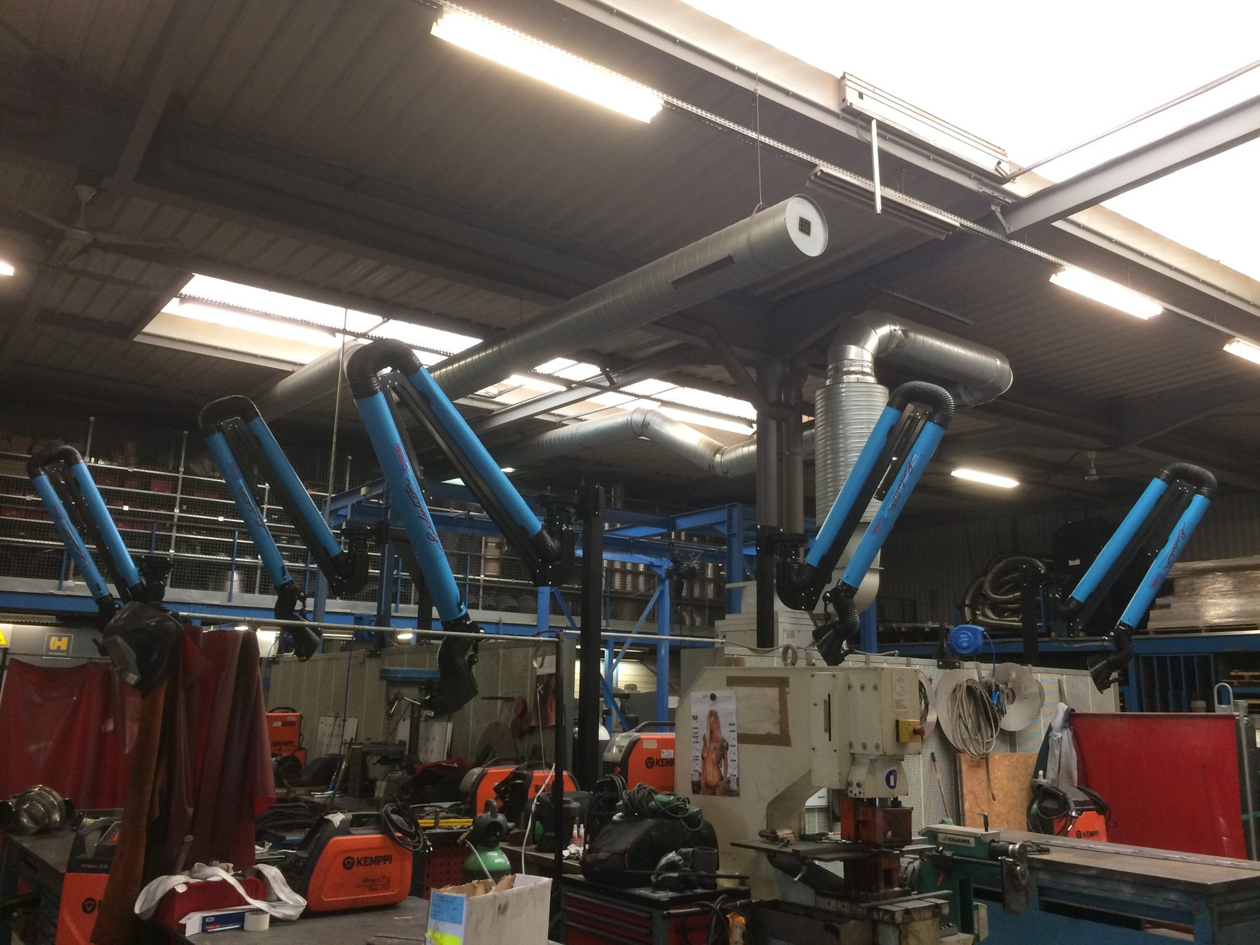Arms for welding fumes, project photo 2