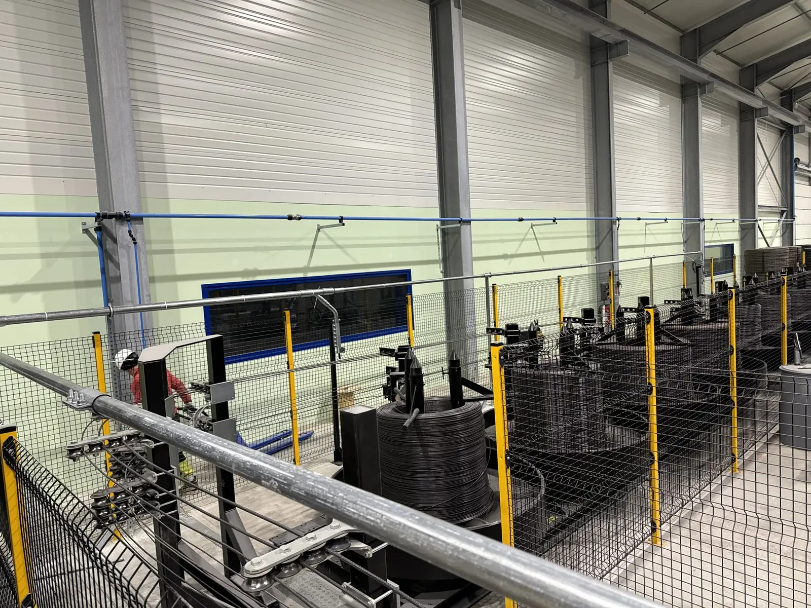 High vacuum system for wire-drawing dust in a cement factory, project photo 2