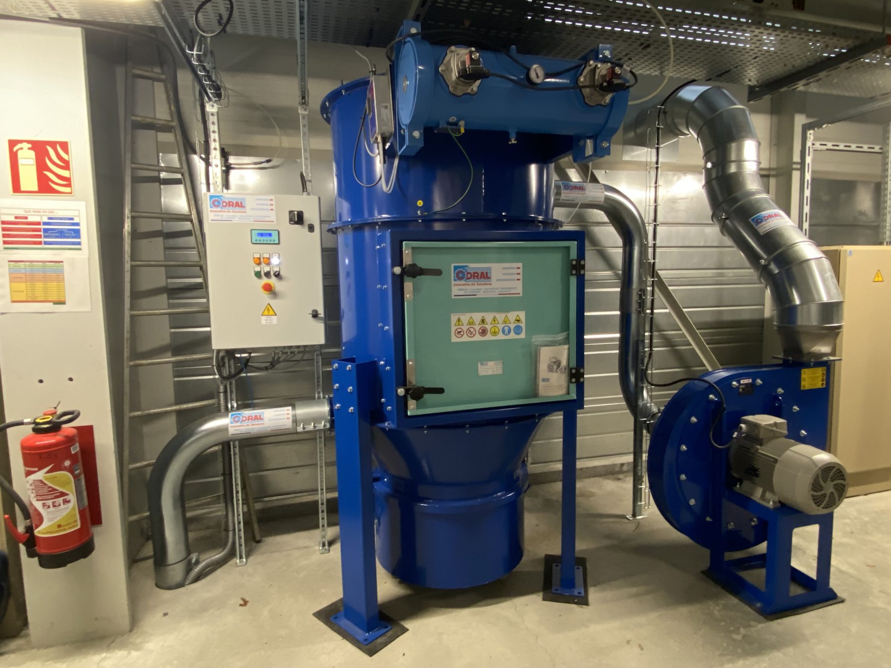 High vacuum extraction system for medical dust, project photo 2
