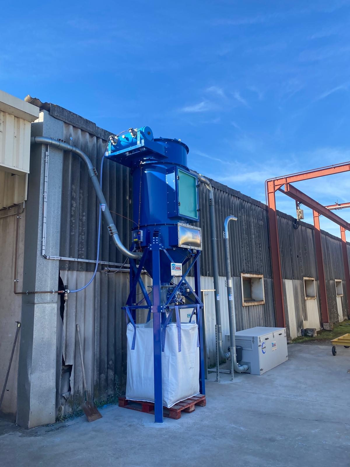 High vacuum system for plastic dust, project photo 2