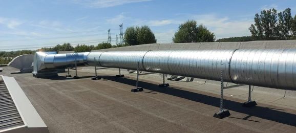 VOC absorption system for a general extraction of an industrial laundry, project photo 2