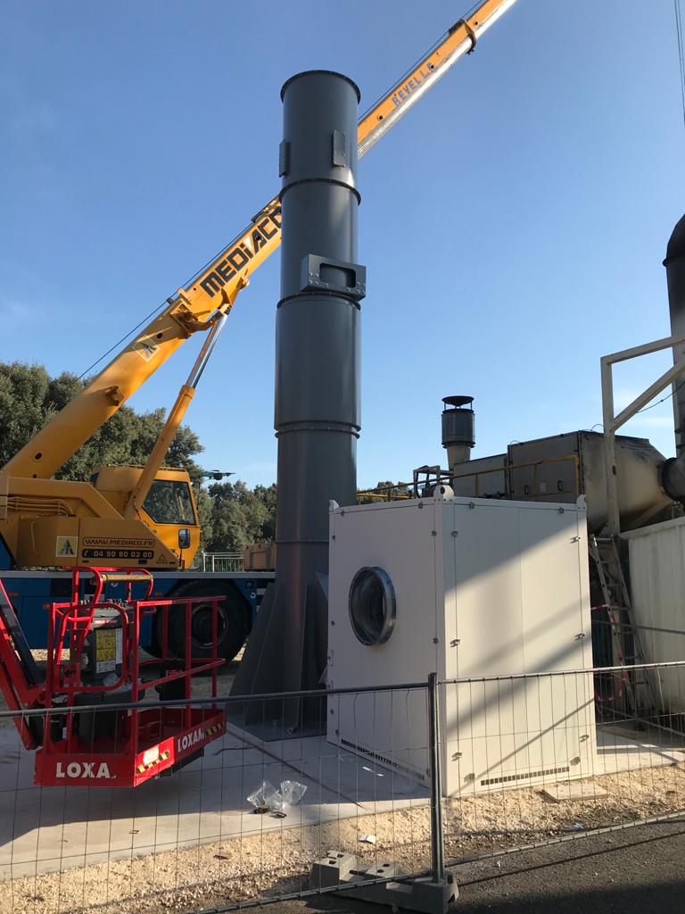 Fume extraction for hot presses, project photo 1