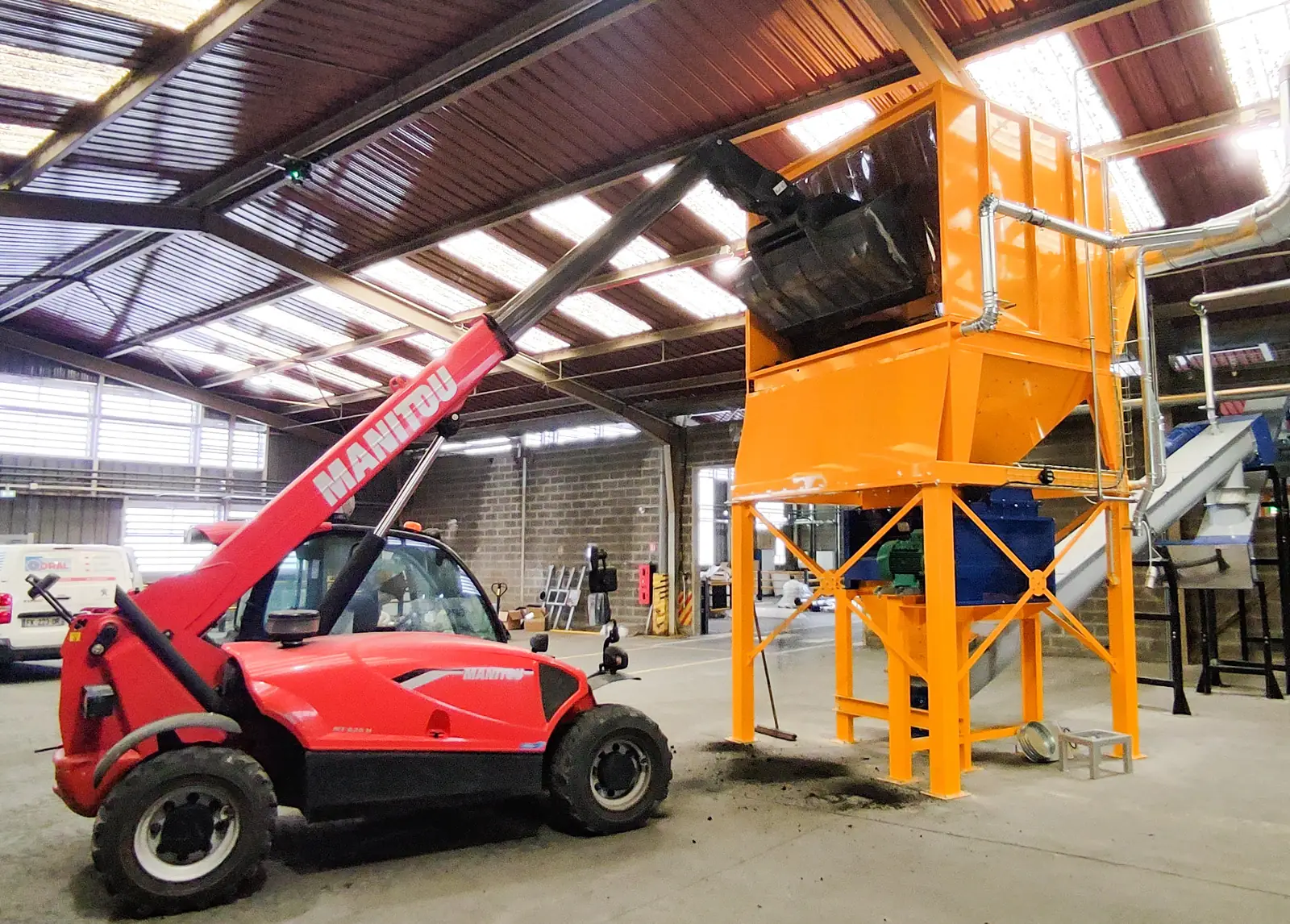 Waste dust packaging line, project photo 2