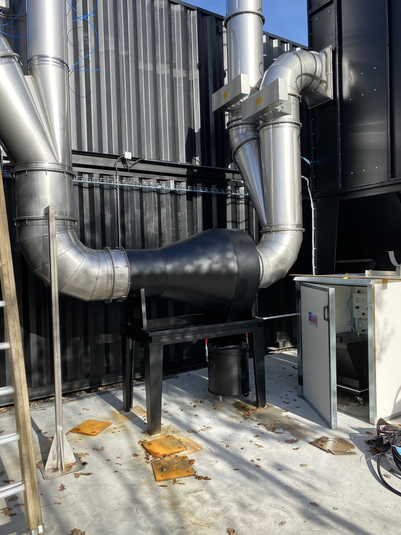 Fire smoke extraction installation, project photo 3