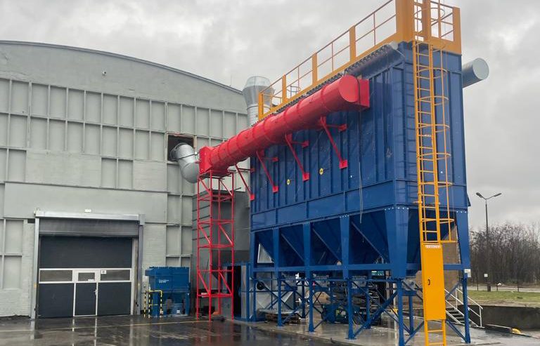 Atex dust extraction of polymer / plastic dust off hammer mill process, project photo 3