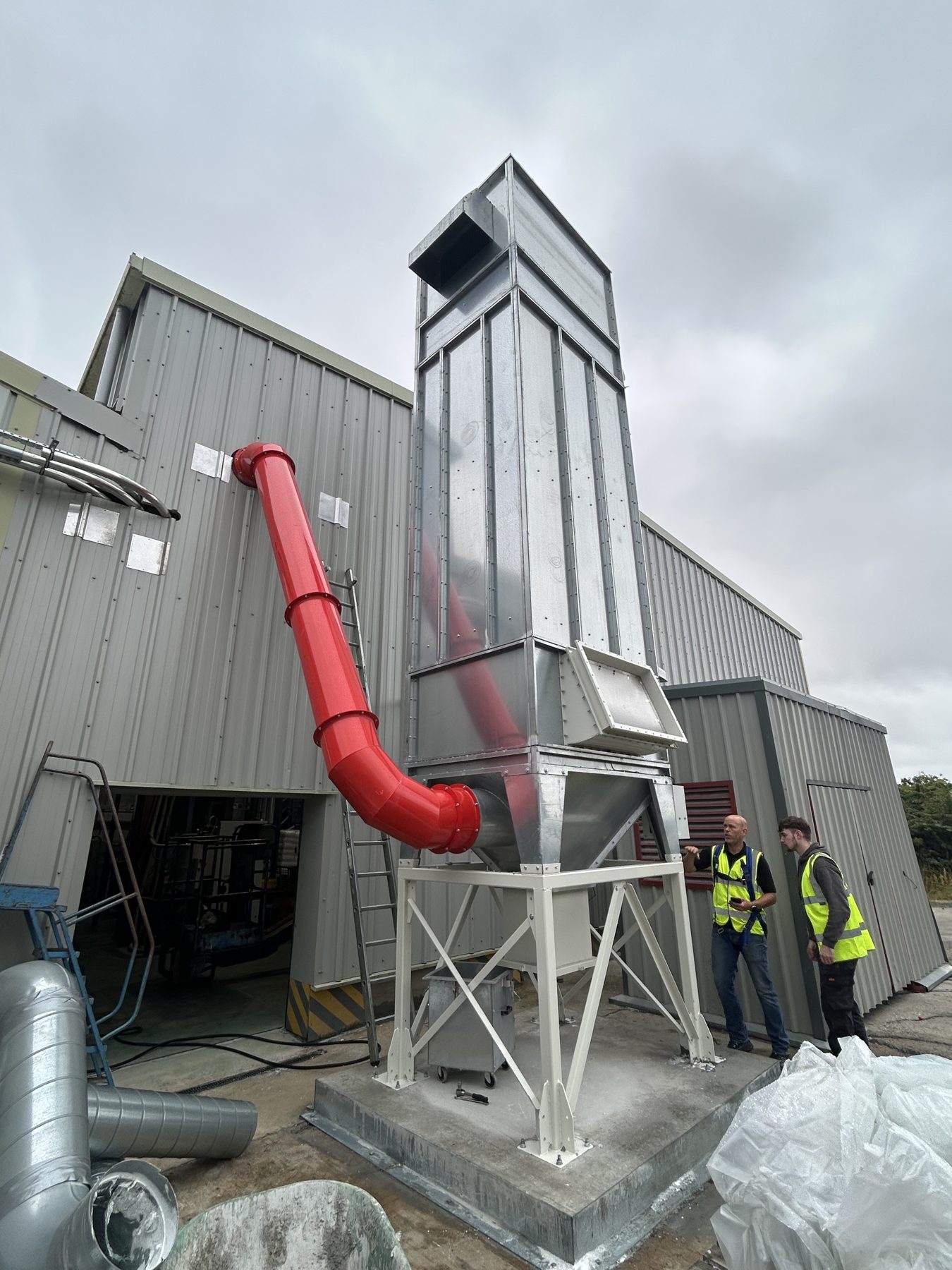 Atex plastic and various fumes extraction for tanks manufacturer, project photo 3