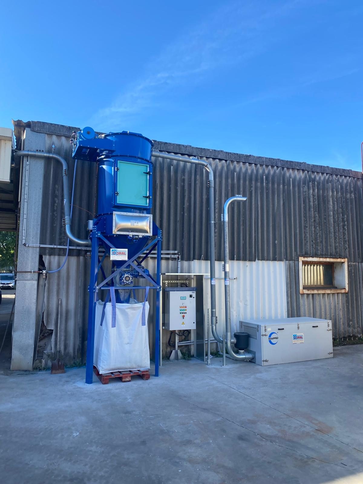 High vacuum system for plastic dust, project photo 3
