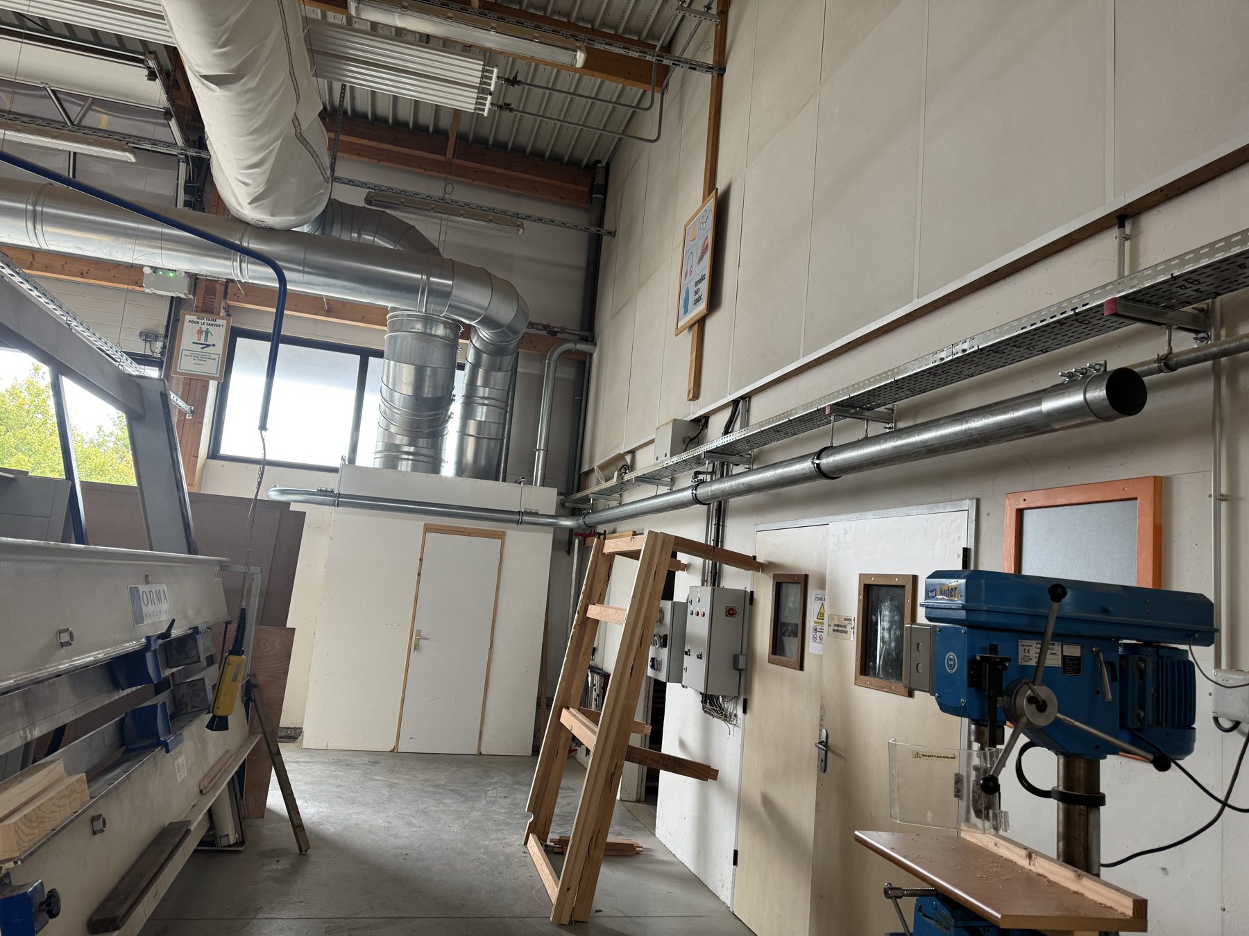 ATEX wood extraction system for municipal technical centre, project photo 3