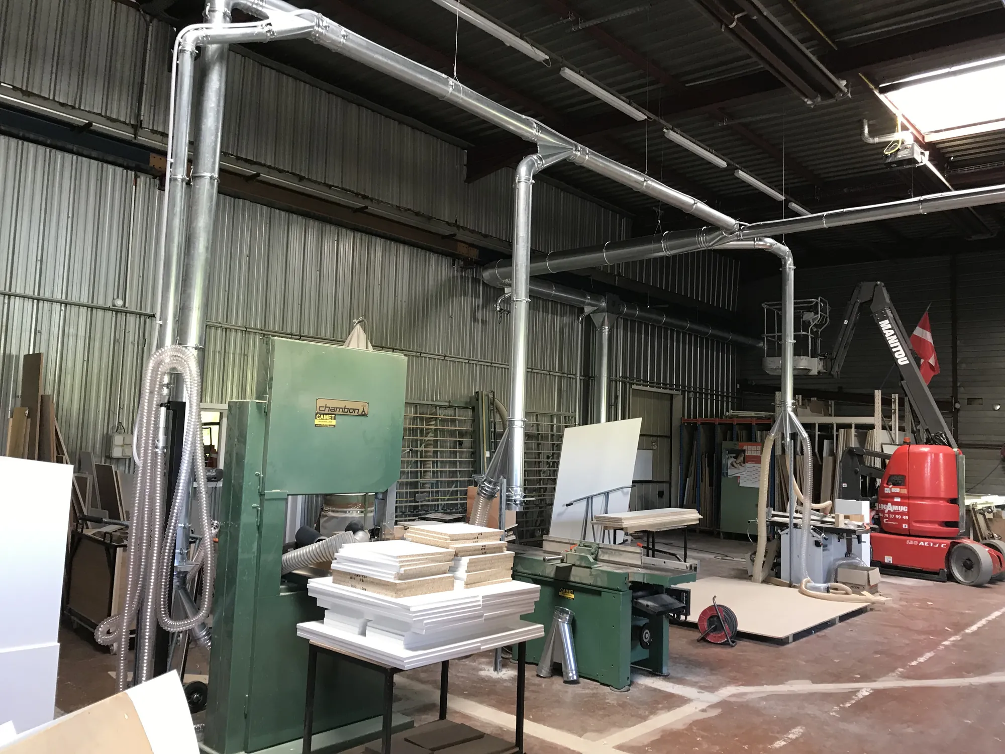 Joinery wood dust extraction, project photo 3