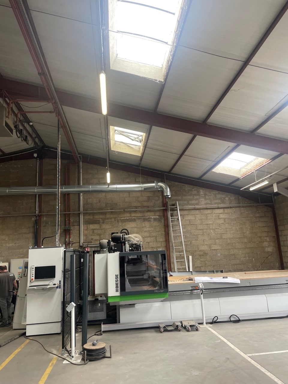 Wood dust extraction installation, project photo 3