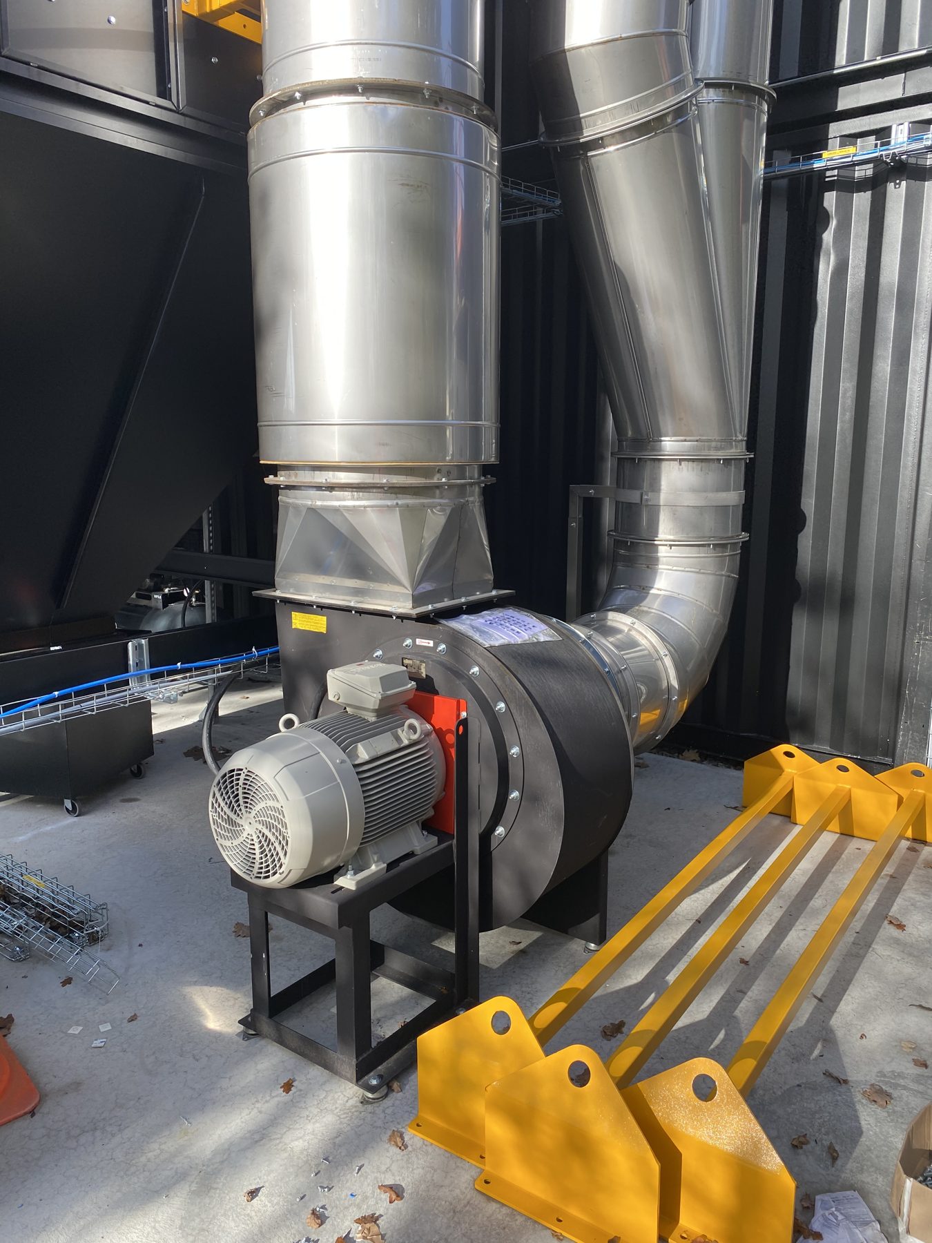 Fire smoke extraction installation, project photo 4