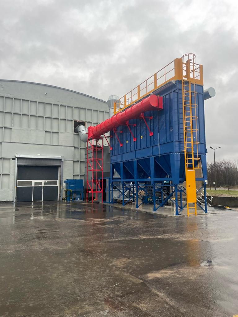 Atex dust extraction of polymer / plastic dust off hammer mill process, project photo 4