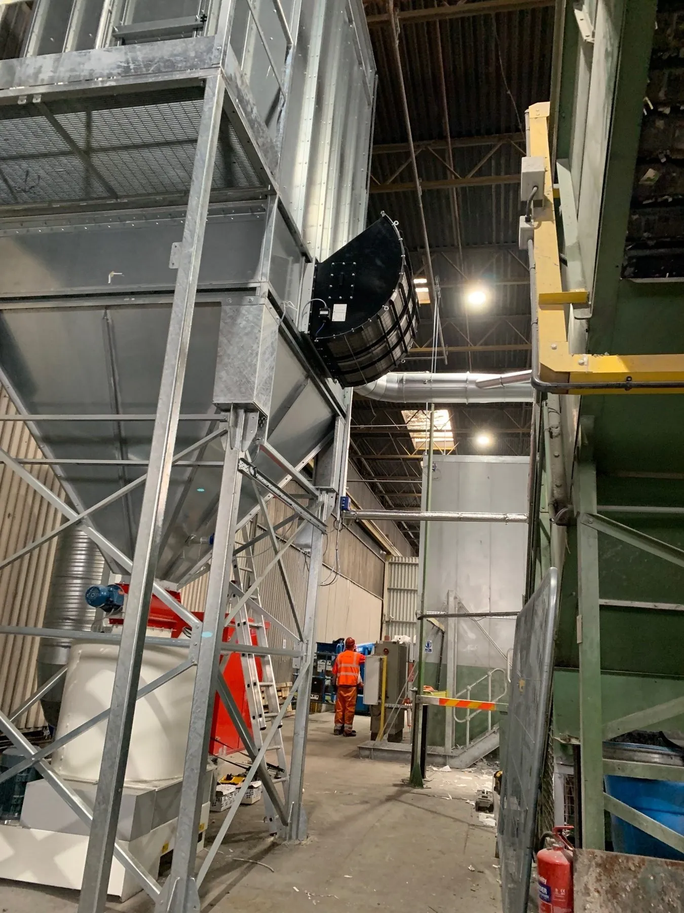 Atex shredding dust extraction for recycling industry, project photo 4