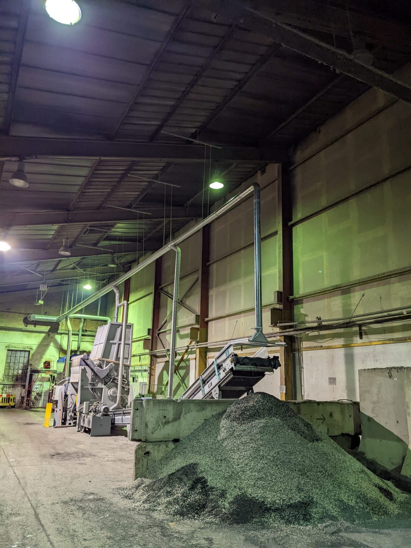 Atex plastic and rubber shredding dust extraction for recycling industry, project photo 4