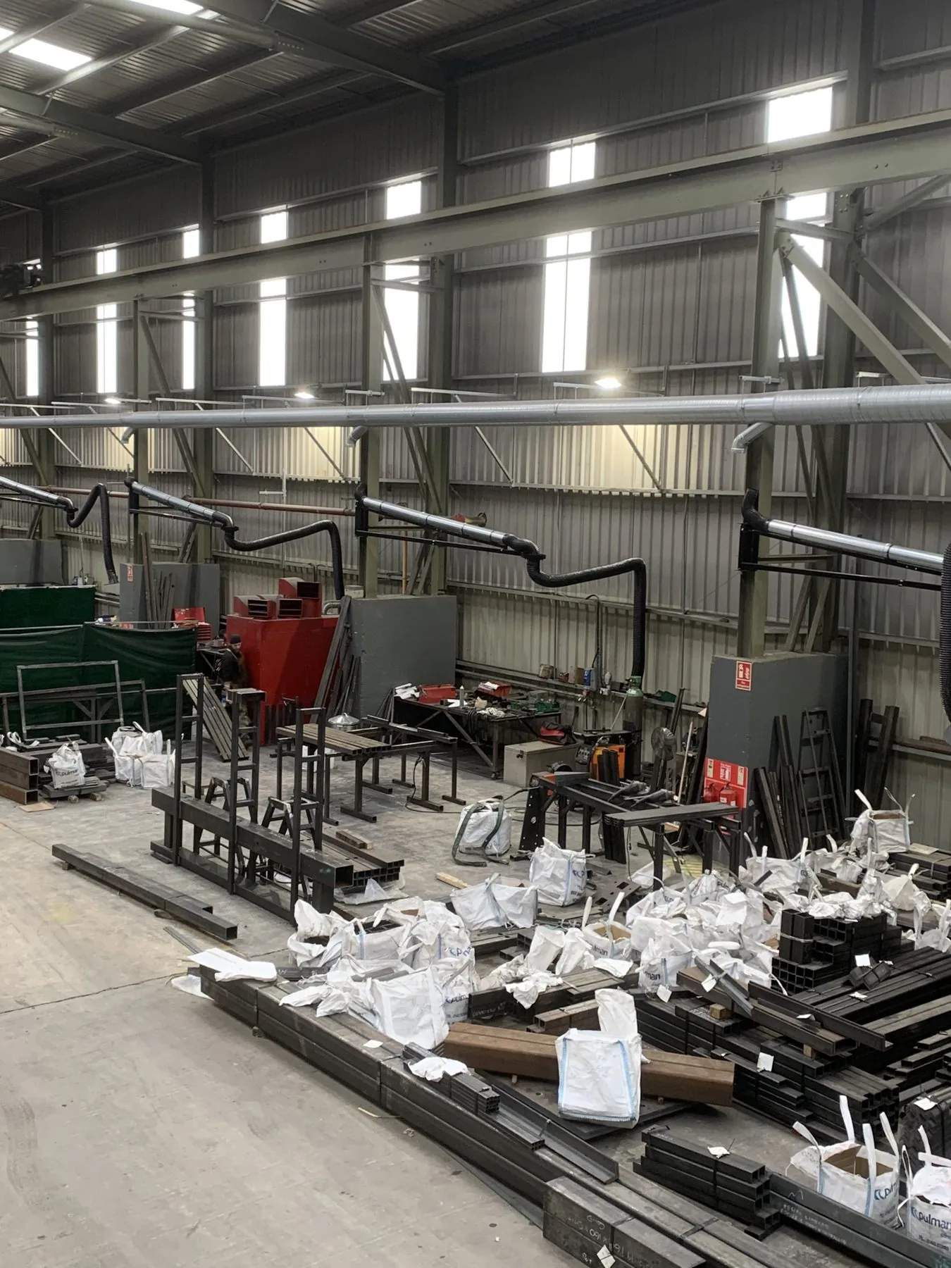 Centralised welding and grinding extraction system, project photo 4