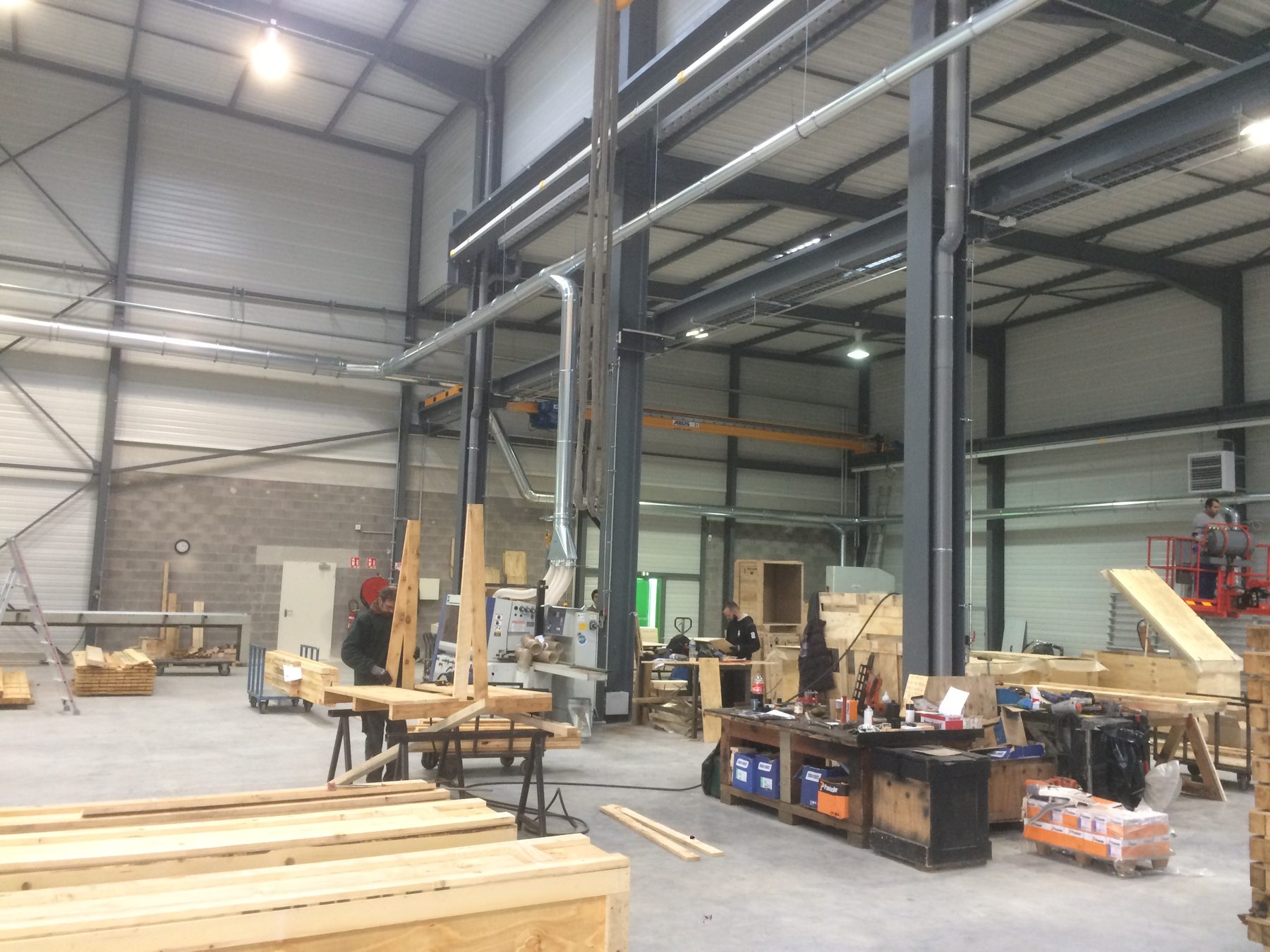 ATEX wood extraction for industrial wood packaging and case making, project photo 4