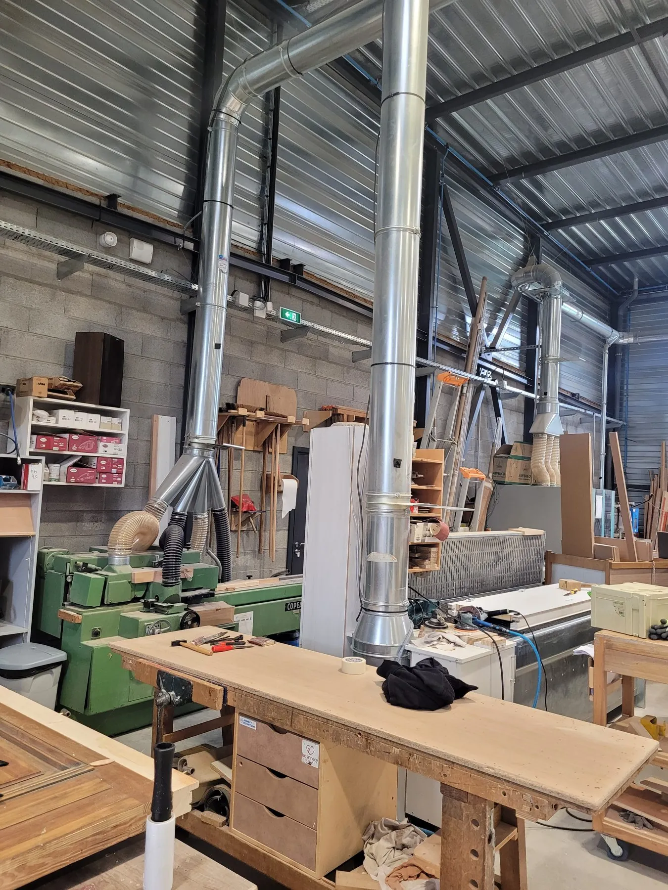 ATEX wood extraction for a wooden furniture manufacturer, project photo 4