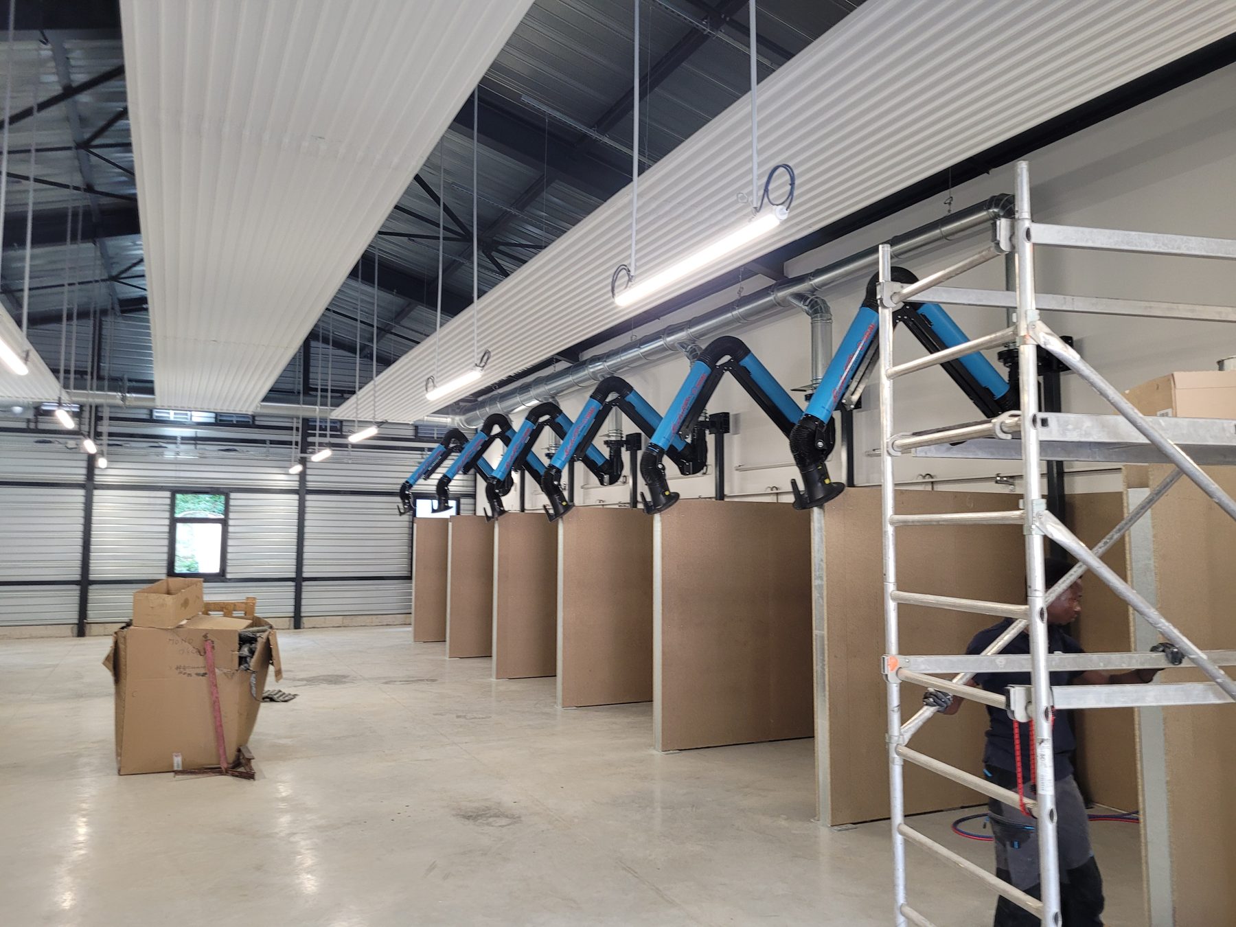 Centralised welding extraction system, project photo 5
