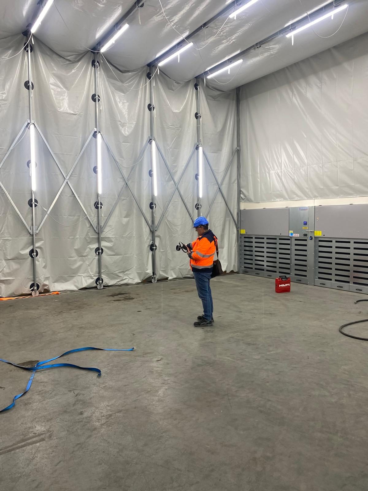 2 Retractable grinding tunnels for steel components in the nuclear sector, project photo 5