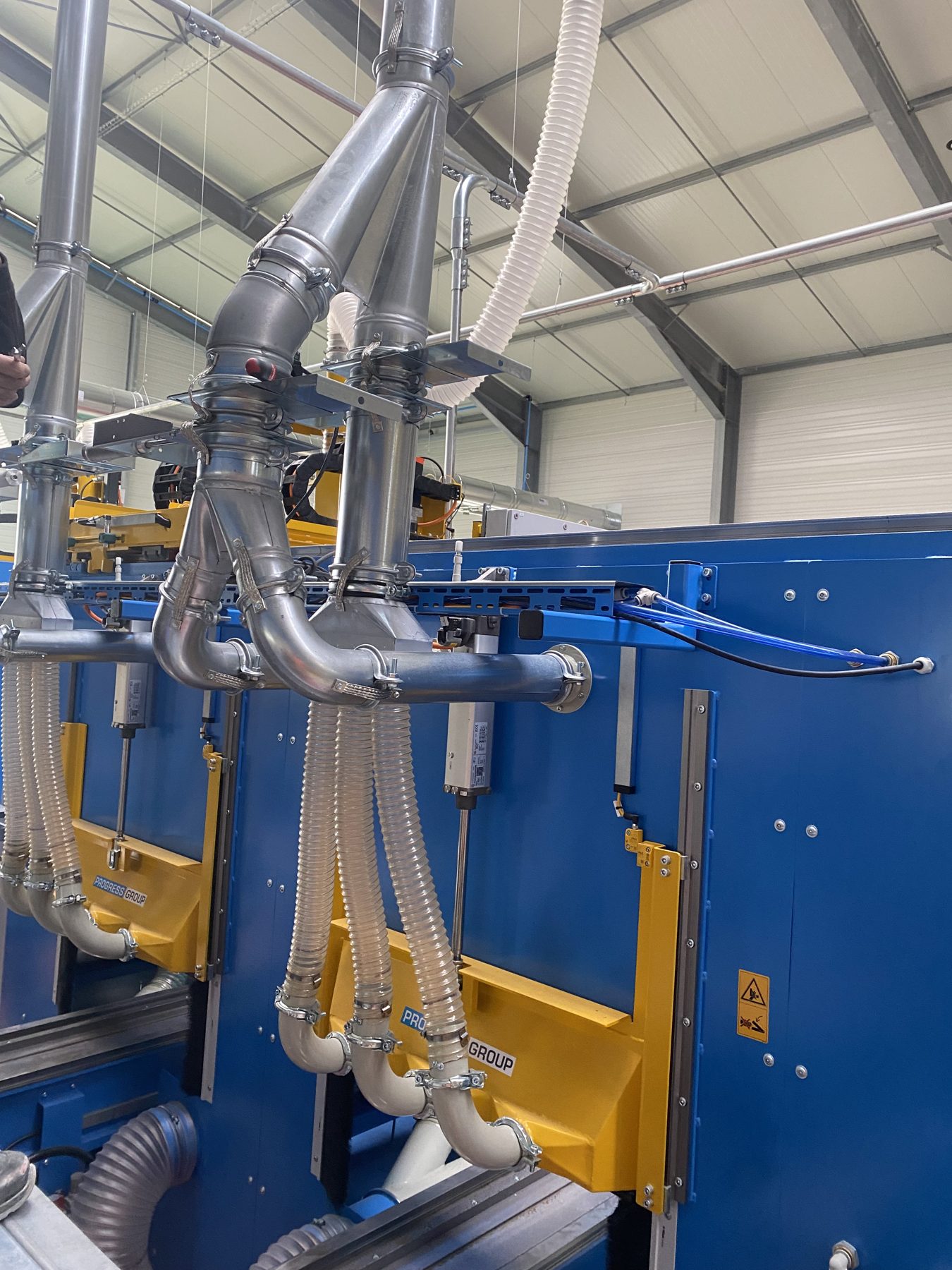 ATEX system for wooden formwork for a cement works and a vacuum cleaner system for cleaning, project photo 5