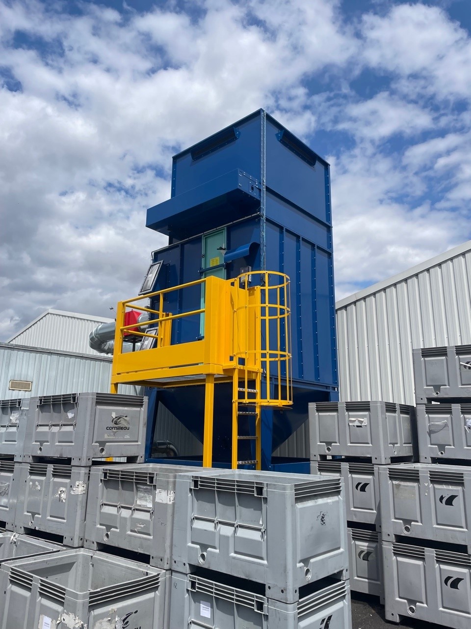 Wood dust extraction installation, project photo 5