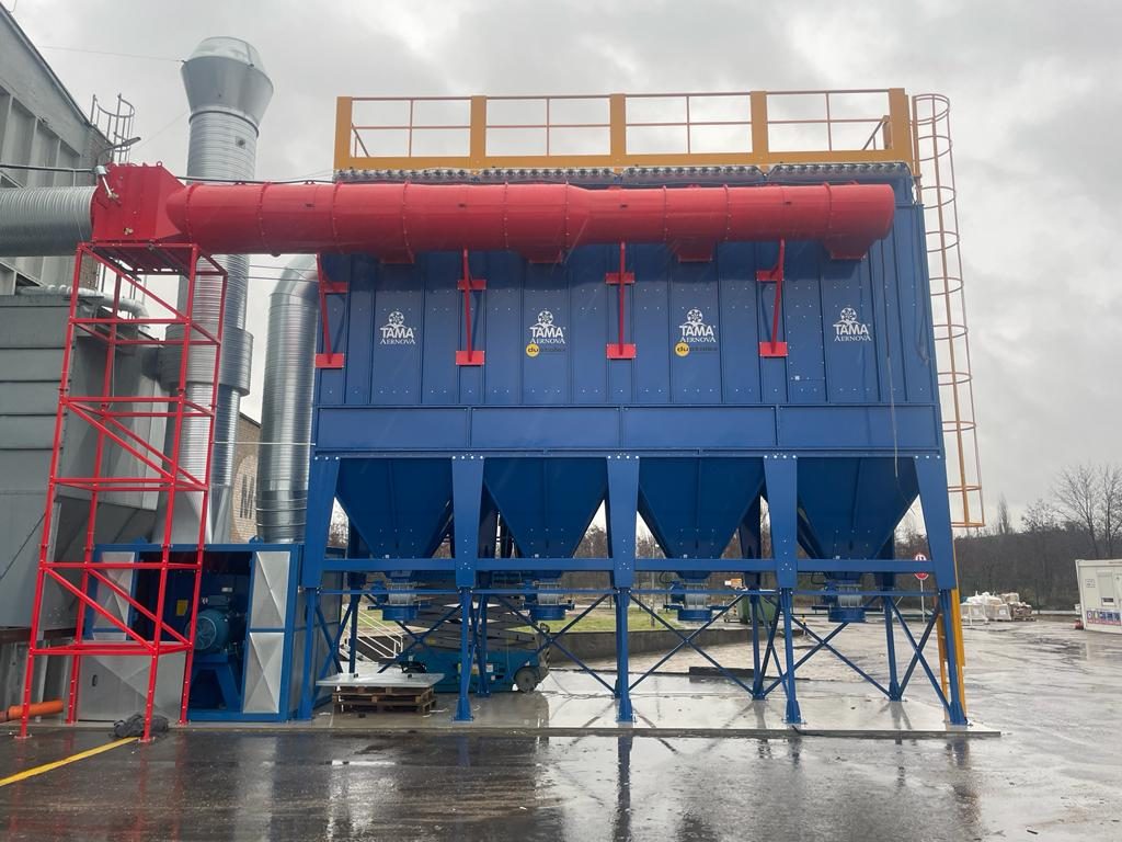 Atex dust extraction of polymer / plastic dust off hammer mill process, project photo 6