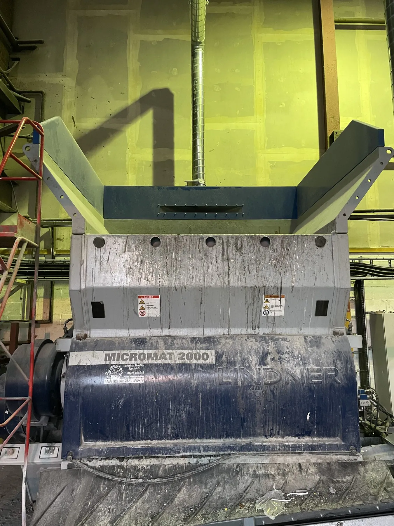 Atex plastic and rubber shredding dust extraction for recycling industry, project photo 6