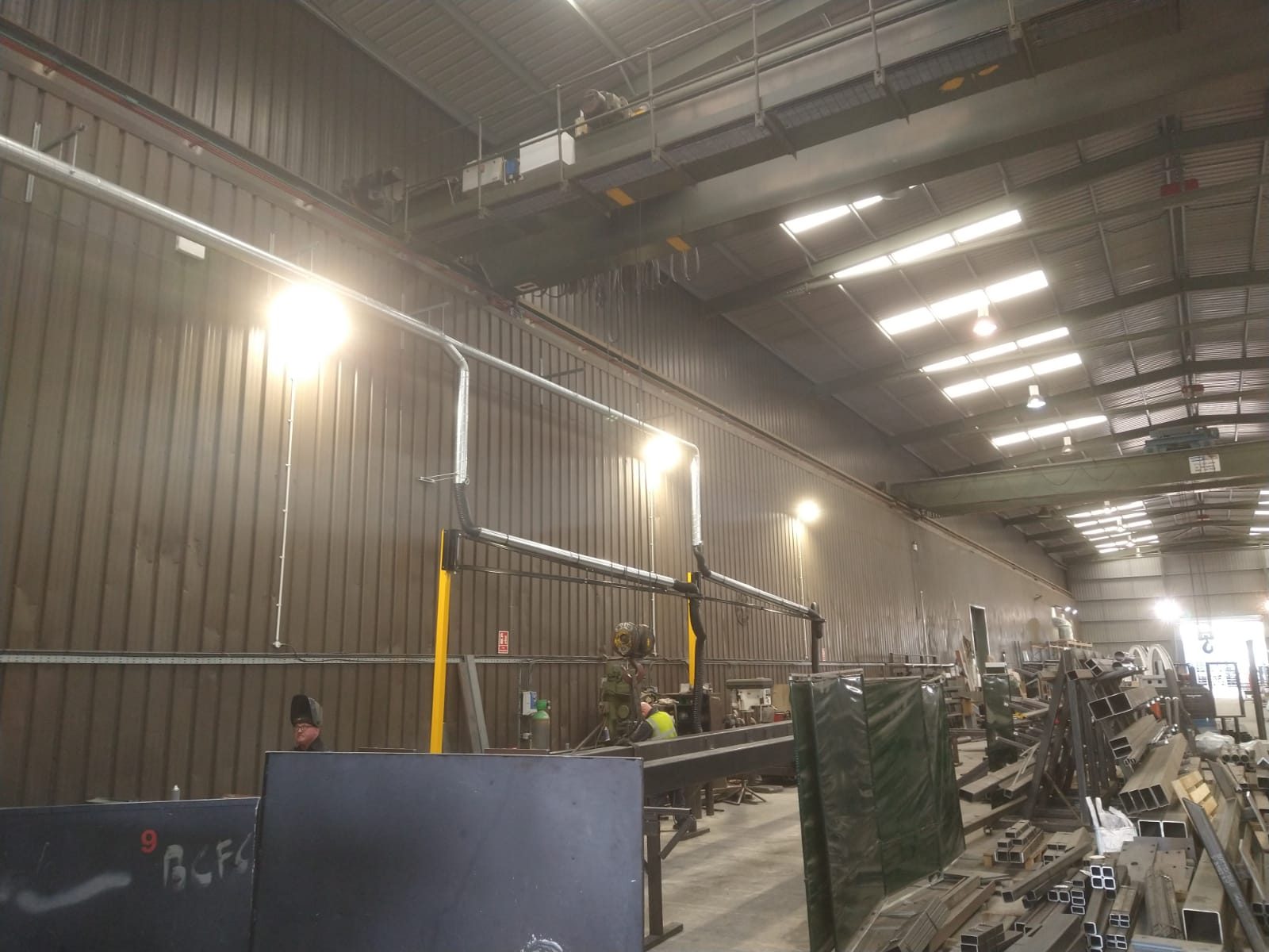 Centralised welding and grinding extraction system, project photo 6
