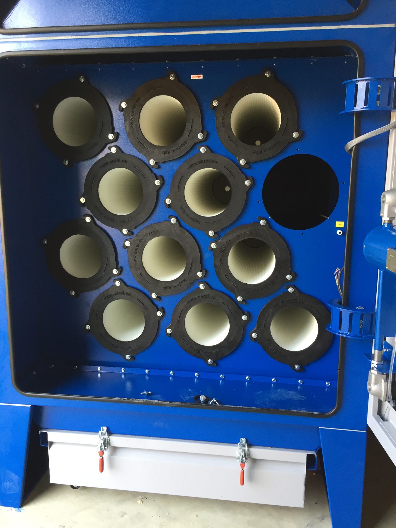 Centralised extraction system of rubber extrusion fumes and mixing dust, project photo 6