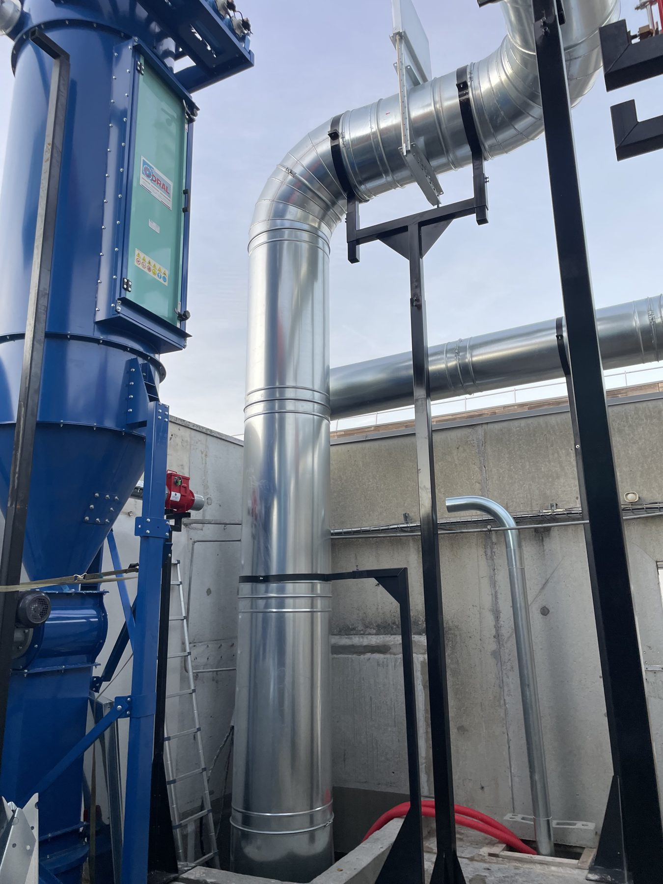 ATEX wood extraction system for municipal technical centre, project photo 6