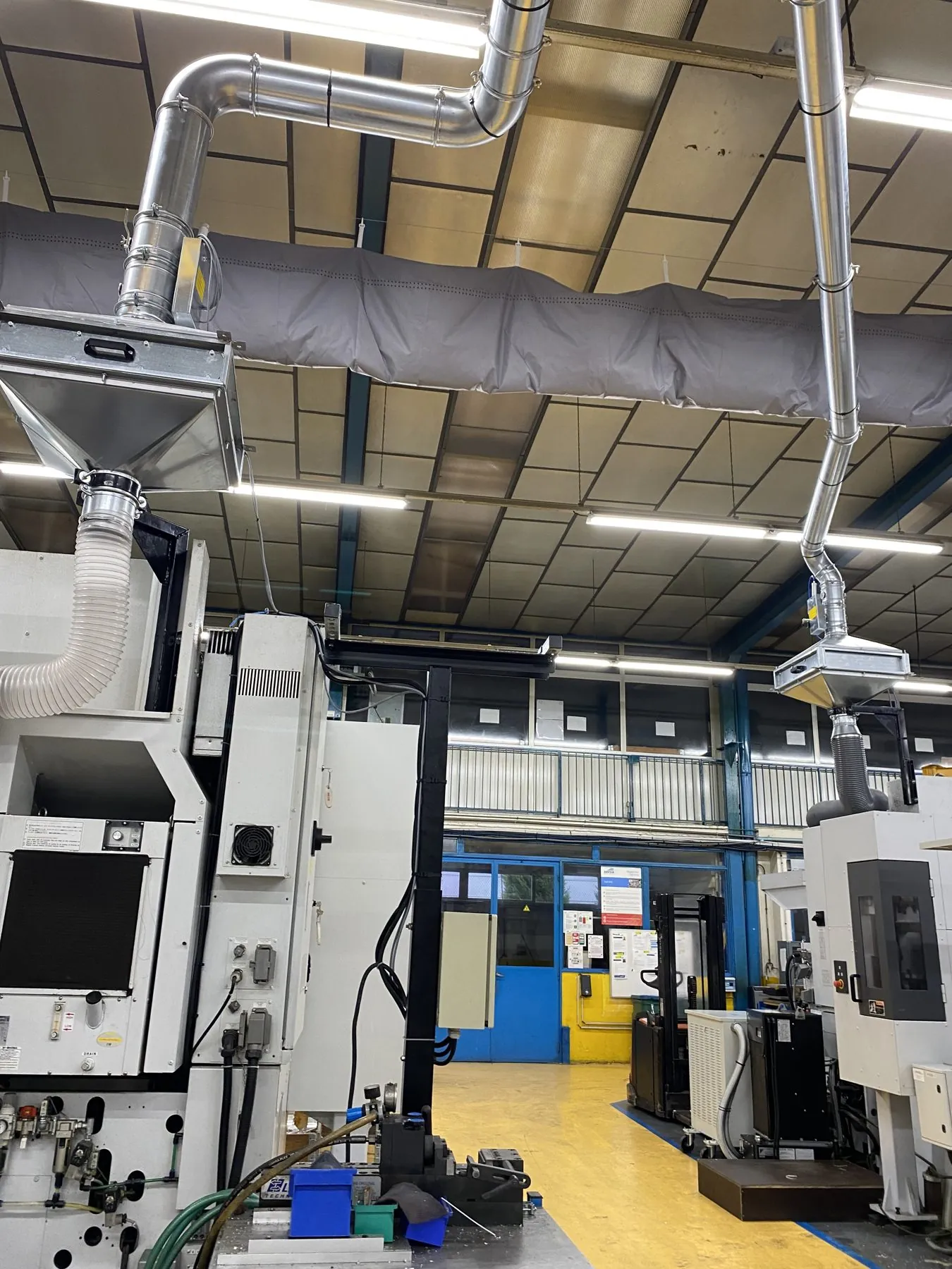 3 installations Oil mist system for machining Atex dust system for grinding Compensation by AHU, project photo 6