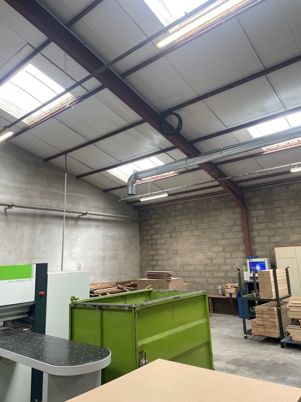 Wood dust extraction installation, project photo 6
