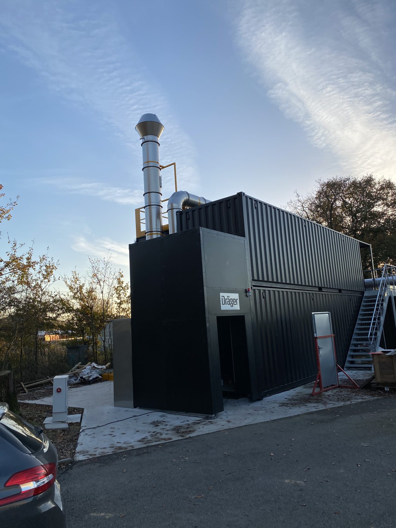 Fire smoke extraction installation, project photo 7