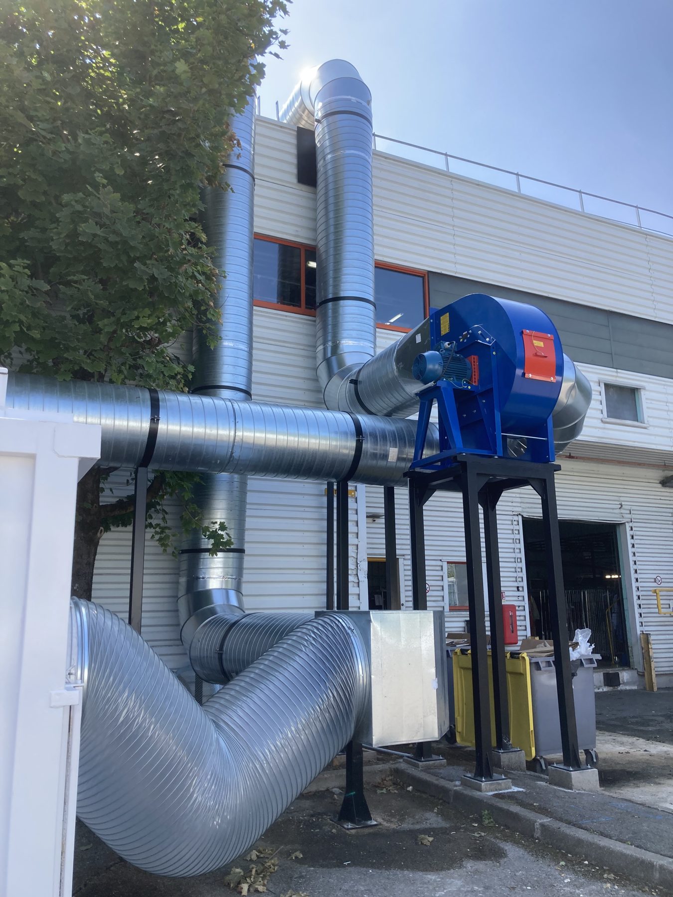 VOC absorption system for a general extraction of an industrial laundry, project photo 7
