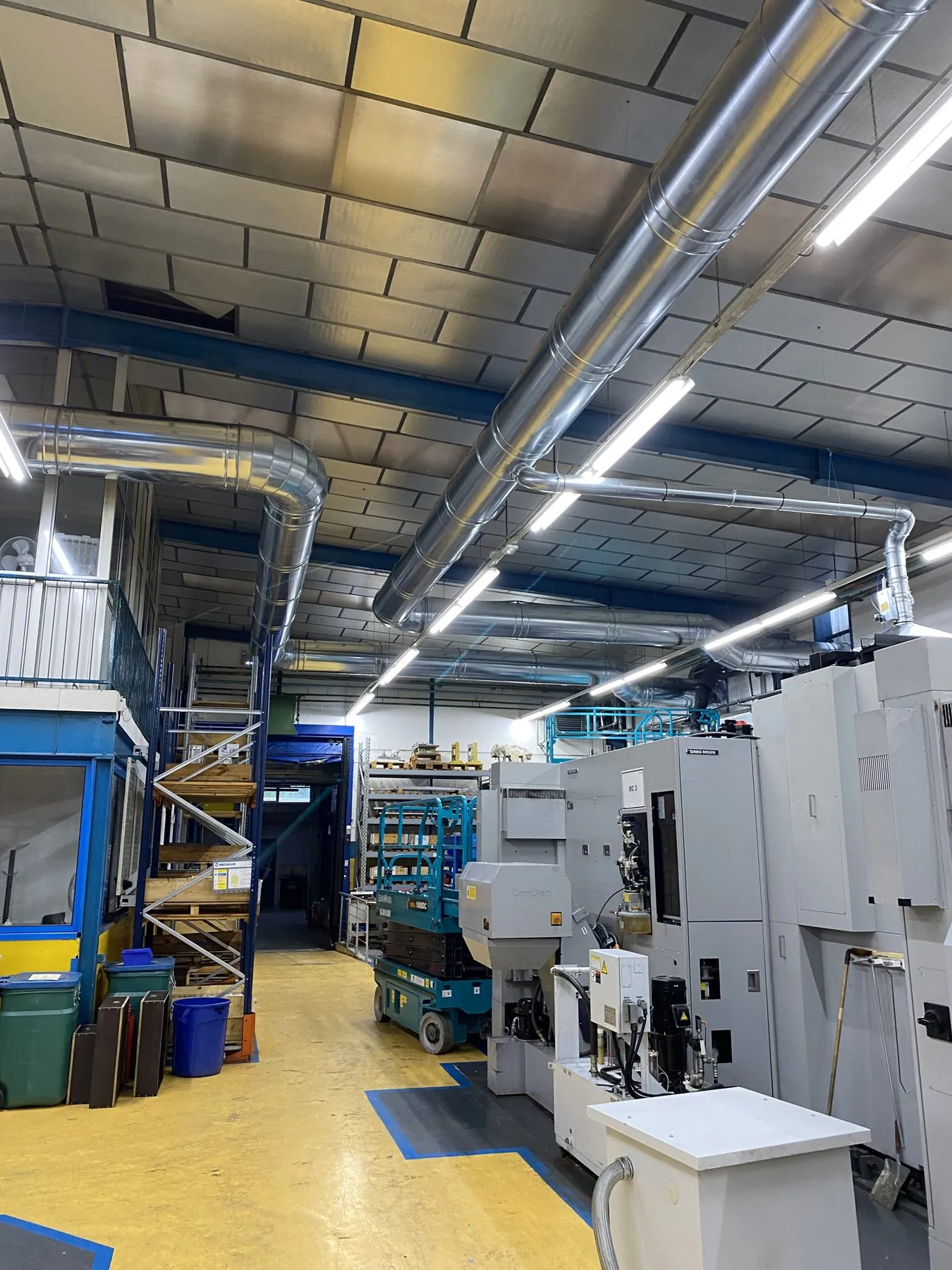 3 installations Oil mist system for machining Atex dust system for grinding Compensation by AHU, project photo 7