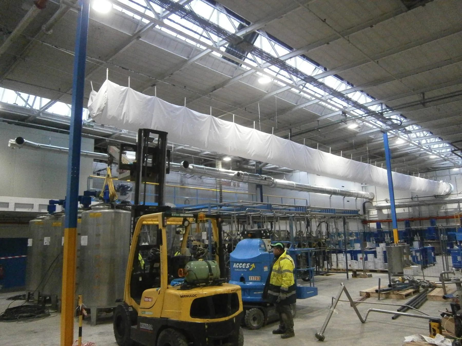 Compensation of air extraction from general and odors extraction, project photo 7