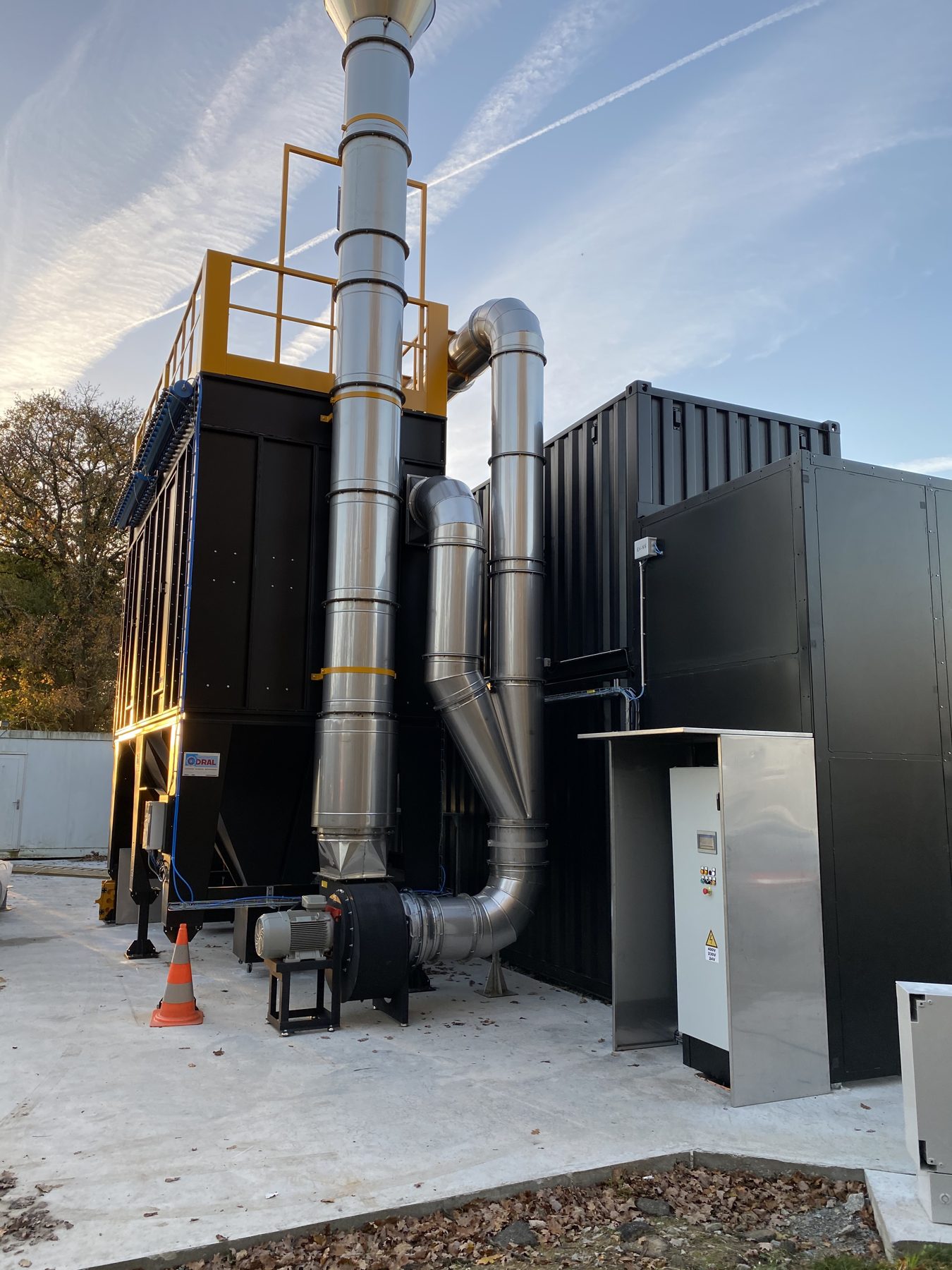 Fire smoke extraction installation, project photo 8