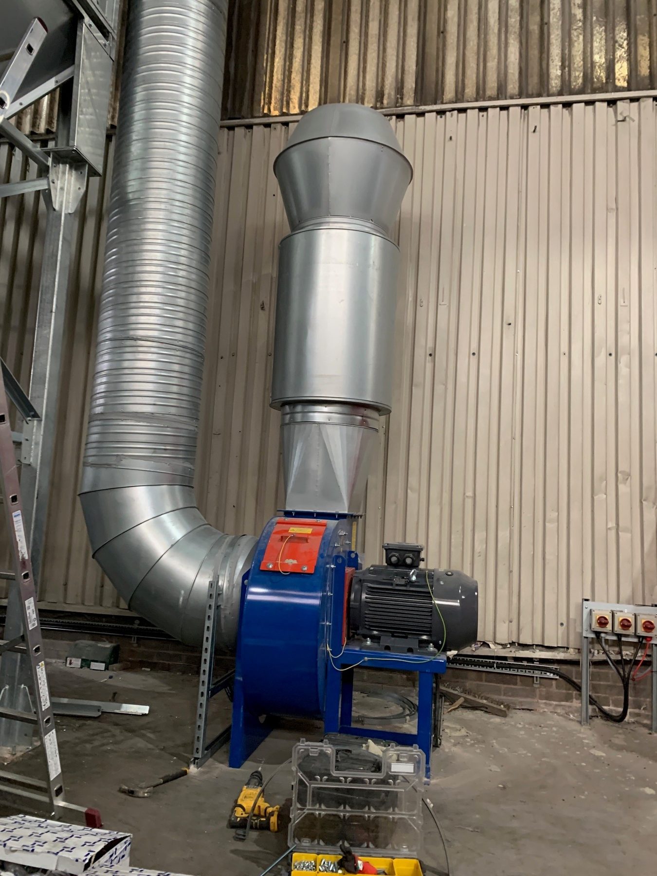 Atex shredding dust extraction for recycling industry, project photo 8