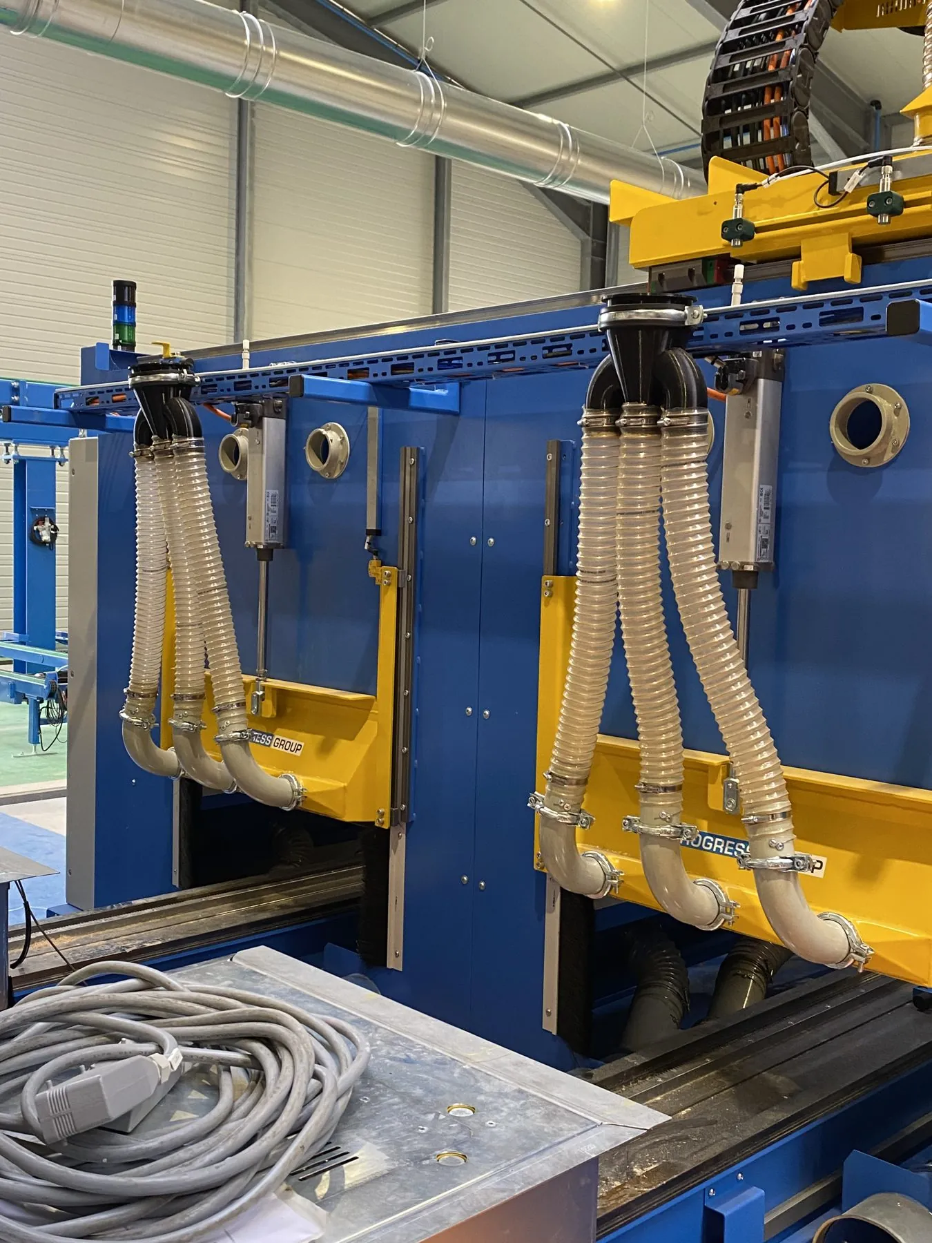 ATEX system for wooden formwork for a cement works and a vacuum cleaner system for cleaning, project photo 8