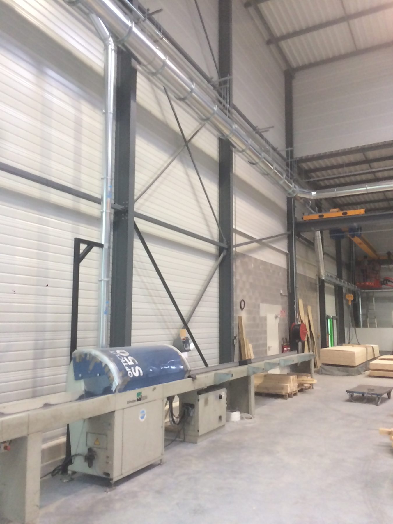ATEX wood extraction for industrial wood packaging and case making, project photo 8