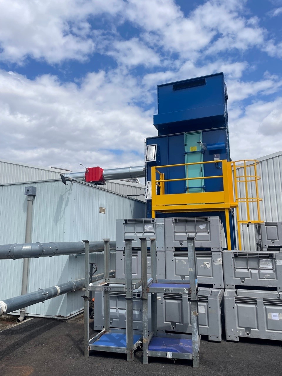 Wood dust extraction installation, project photo 8