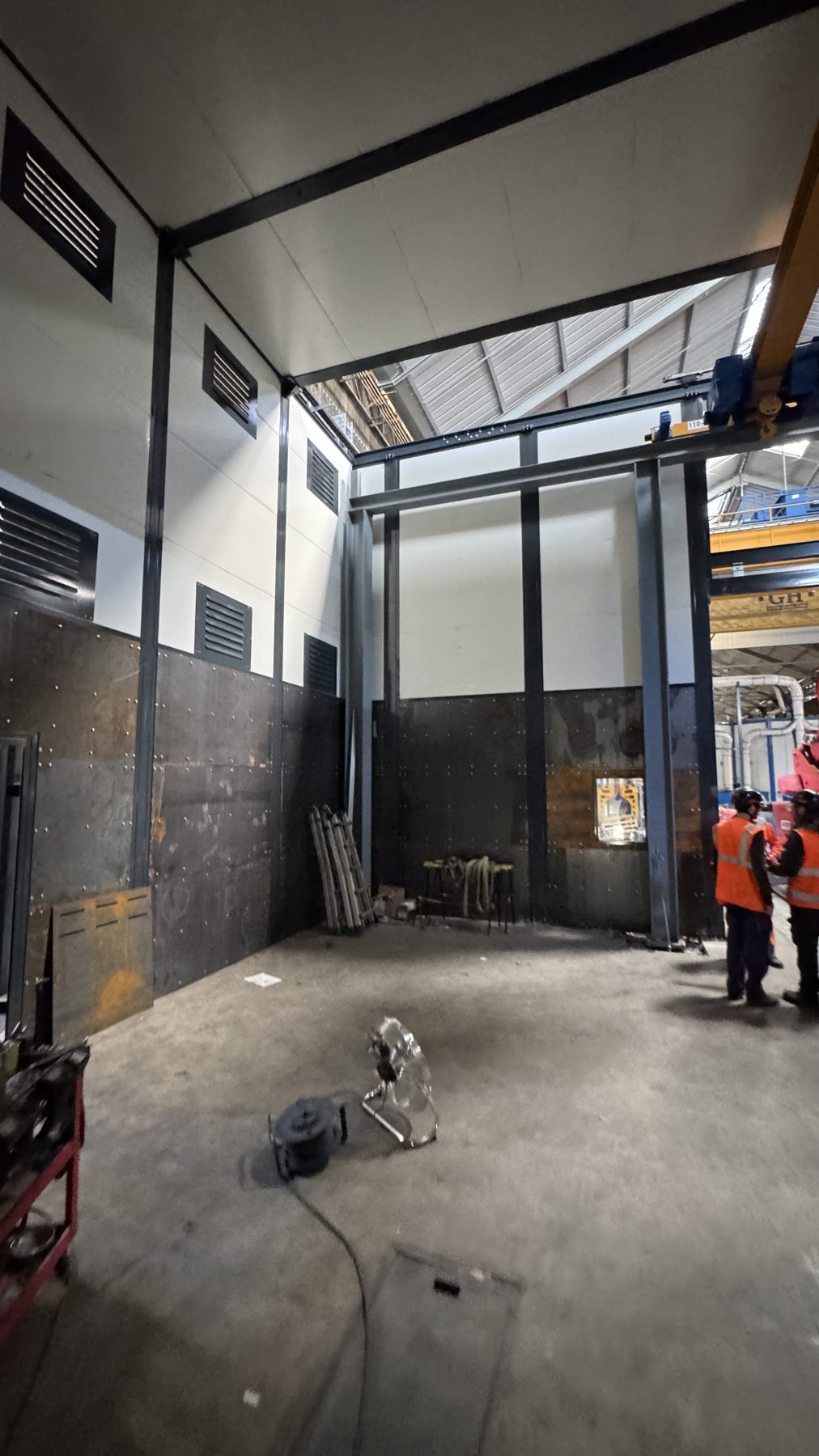 ATEX steel grinding robotic booths, project photo 8
