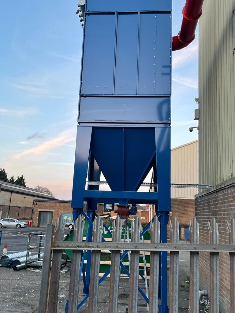 ATEX Paper shredding dust extraction for recycling industry, project photo 9