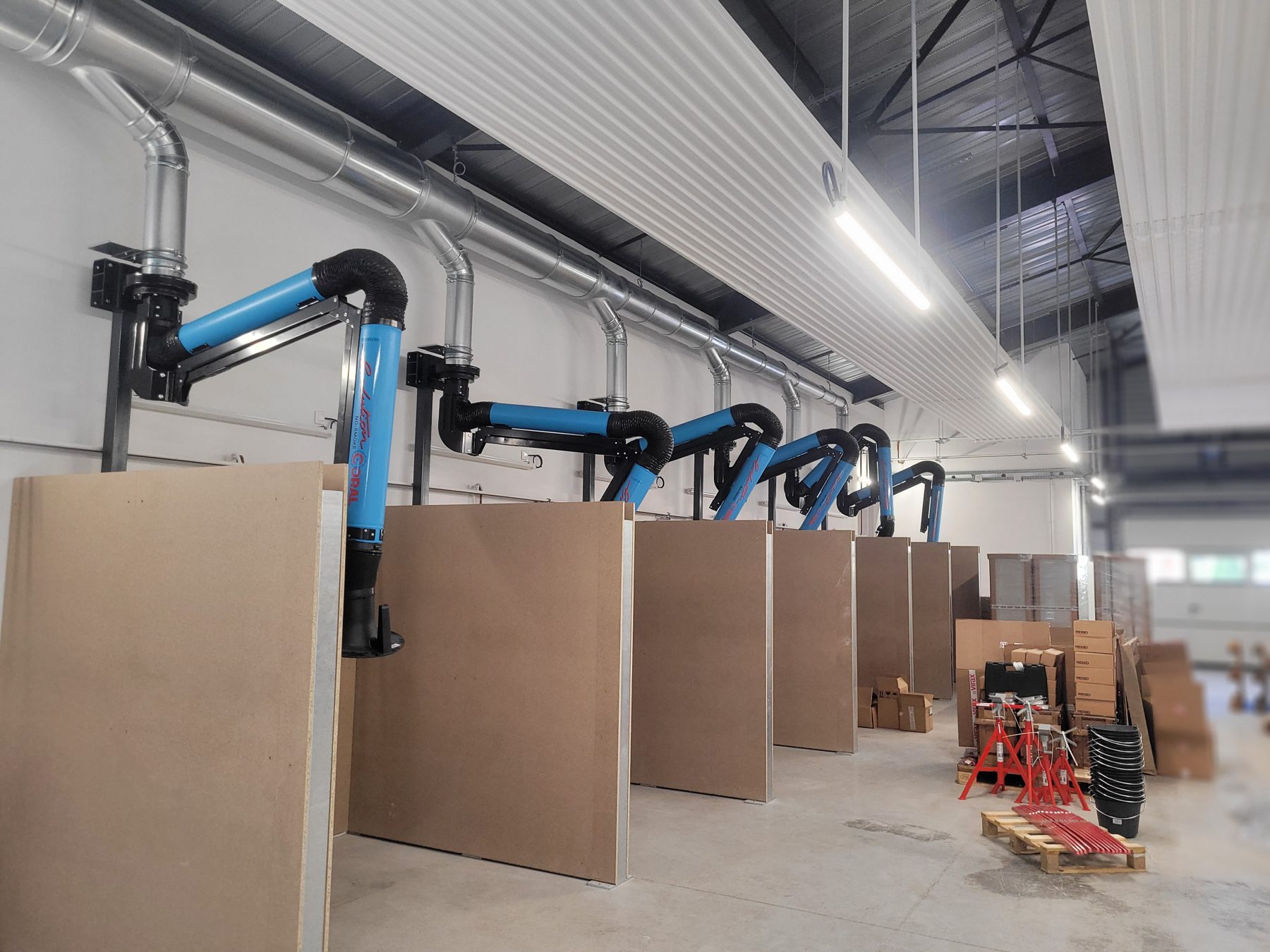 Centralised welding extraction system, project photo 9