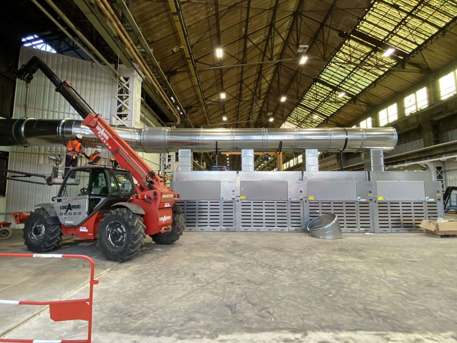2 Retractable grinding tunnels for steel components in the nuclear sector, project photo 9