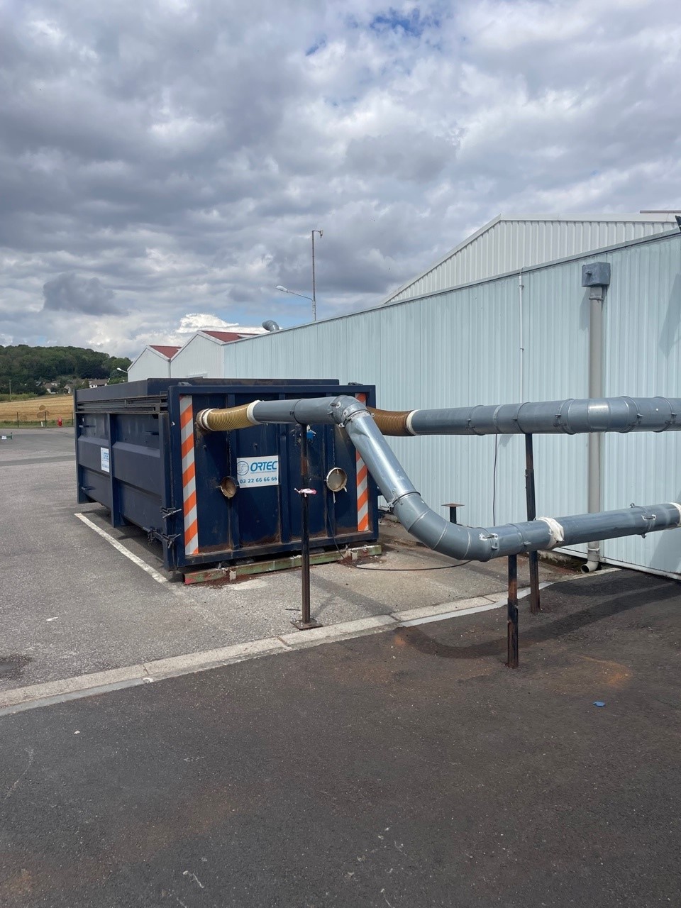 Wood dust extraction installation, project photo 9