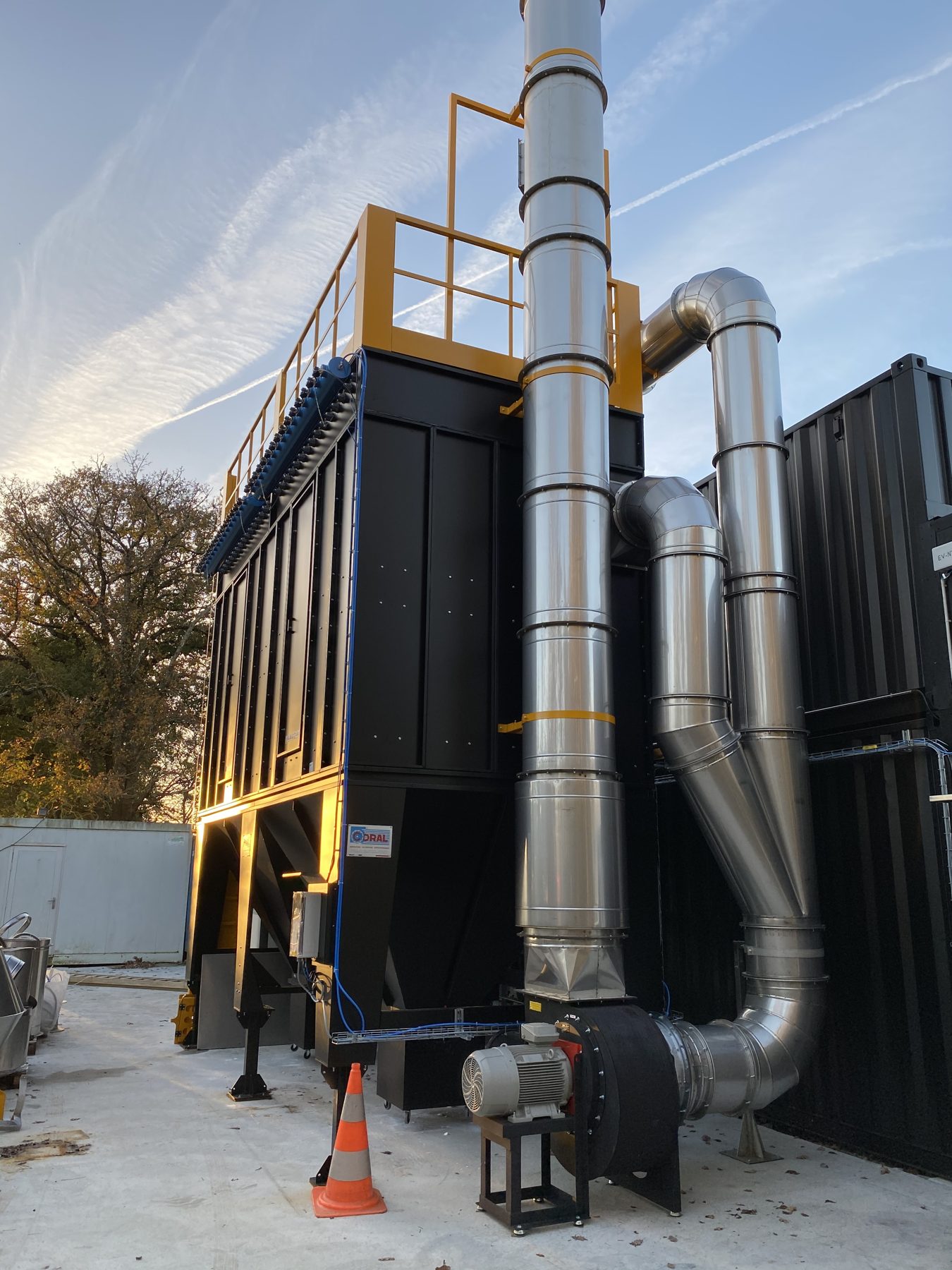 Fire smoke extraction installation, project photo 9