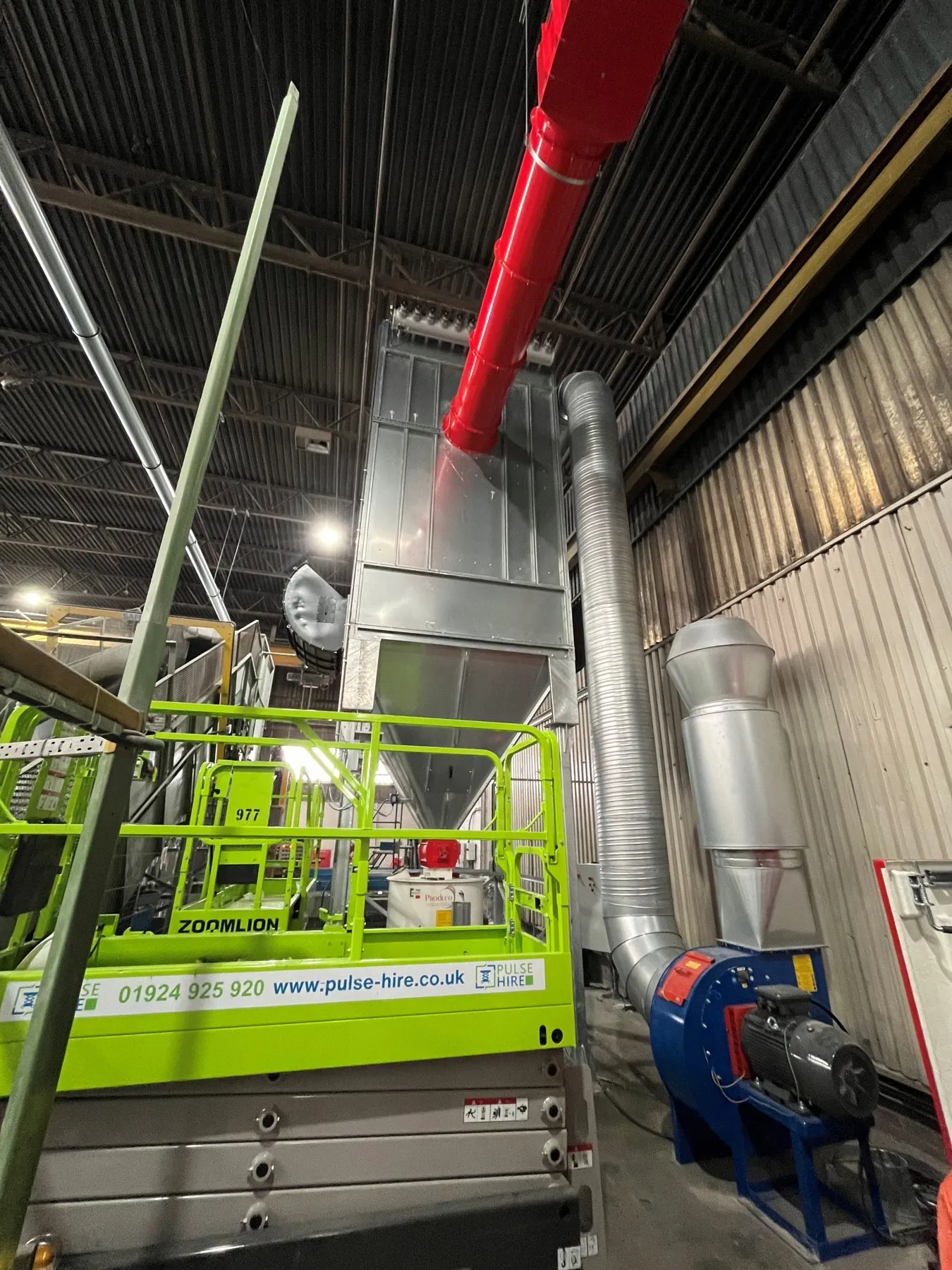 Atex shredding dust extraction for recycling industry, project photo 10